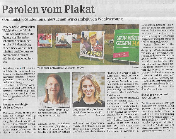 Parolen vom Plakat